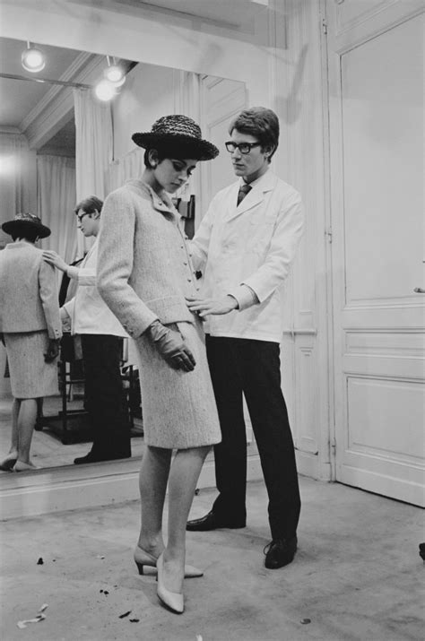 when did yves st laurent begin to work for dior
